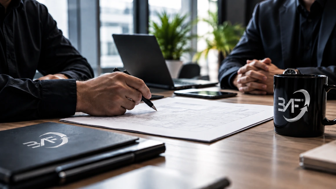 Business conversation for international procurement at BAF Trading LLC